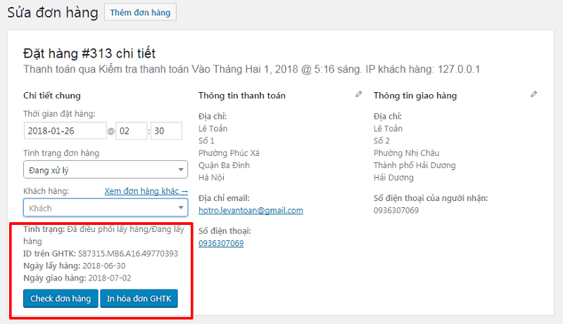 Plugin kết nối giao hàng tiết kiệm với Woocommerce – GHTK vs Woocommerce