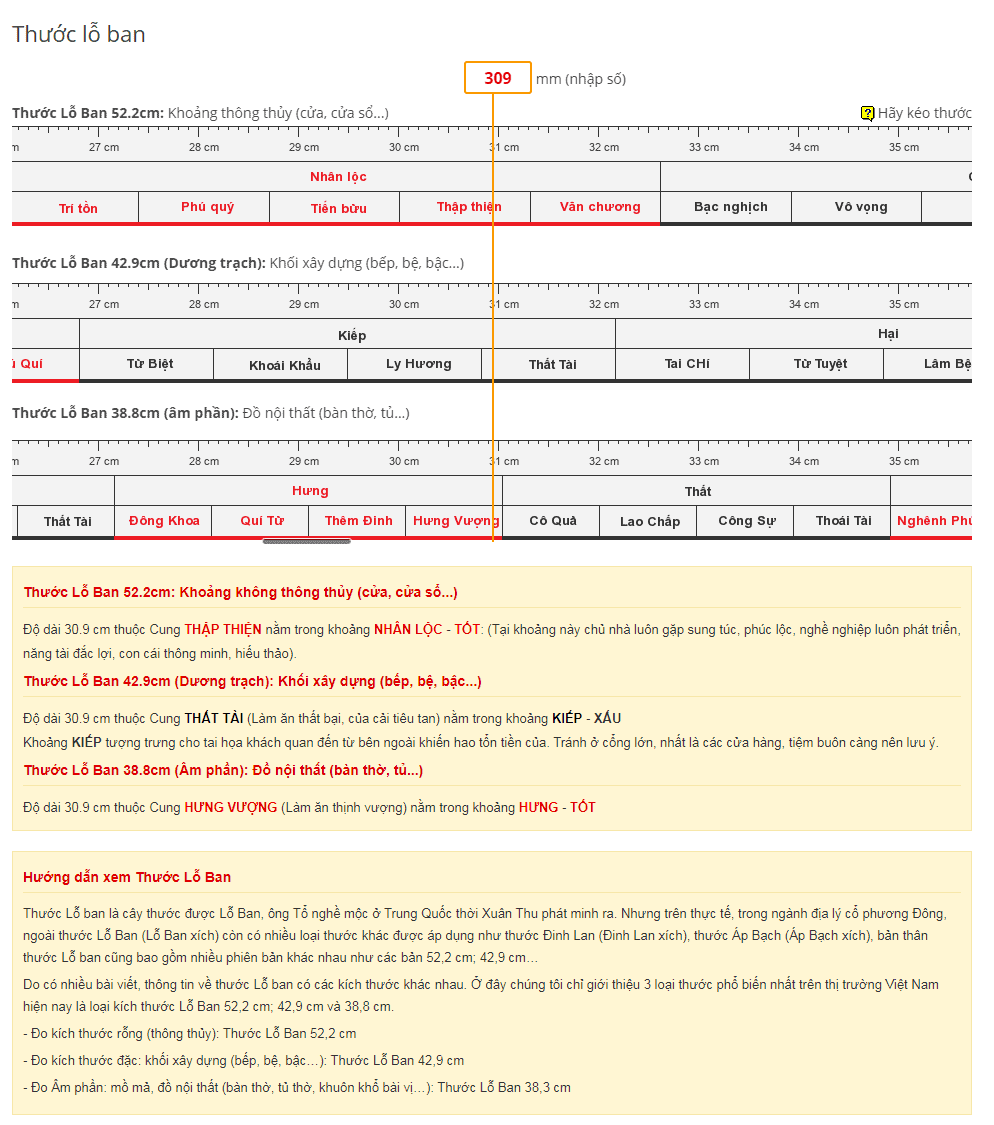 Plugin thước lỗ ban cho WordPress
