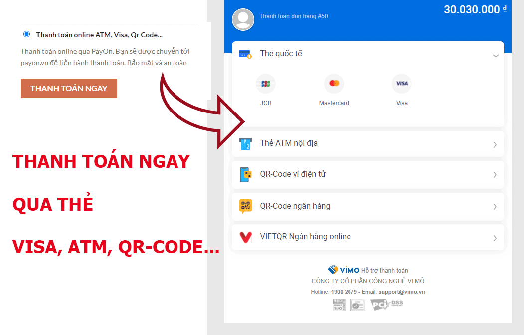 Plugin tích hợp thanh toán PayOn.vn vào WooCommerce